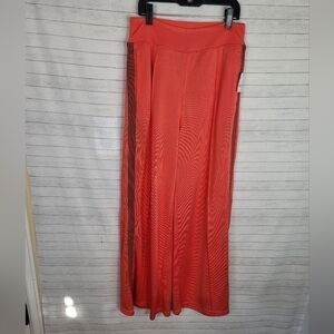 FREE PEOPLE MOVEMENT ORANGE WIDE LEG TRACK PANTS, SZ XS